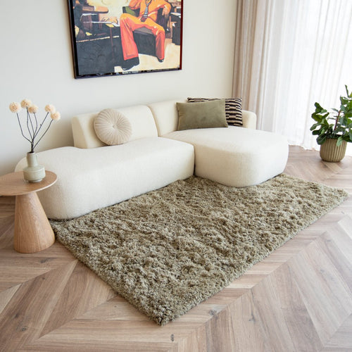 Interieur05 vloerkleed Pilo - hoogpolig - groen - 240 x 340 cm