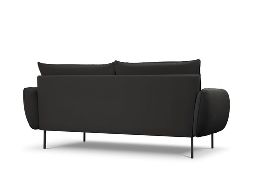 Cosmopolitan Design Bank Vienna 4-zits, boucle, zwart - 92x230x95cm