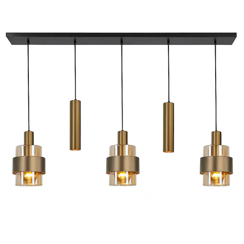 Highlight hanglamp Marrone - 5 lichts - 120  x 160   cm - brons