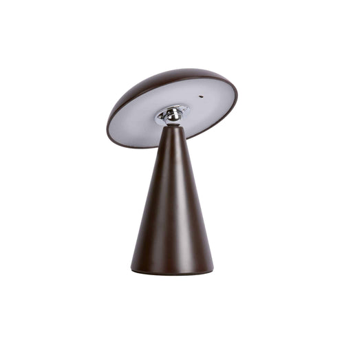 Leitmotiv tafellamp Phoebe - bruin - Ø15.5cm