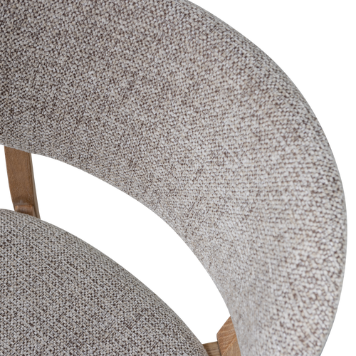 WOOOD eetkamerstoelen houten frame Udar - Naturel - Set van 2