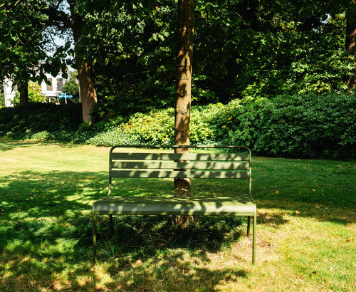 MaximaVida metalen tuinbank Max 120 cm olijfgroen - vtwonen shop