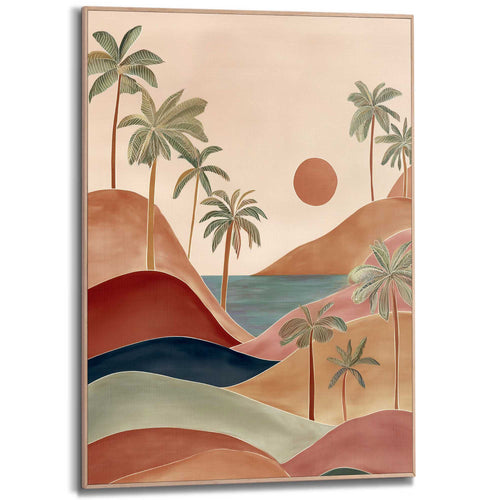 Reinders schilderij Palm Landschap - 70x50cm