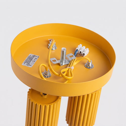 Sollux Lighting Plafondlamp KARBON 3P geel - 19,5x19,5x18cm