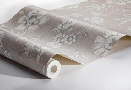 Borastapeter behang bloemen beige - 53 cm x 10.05 m - 660411 - vtwonen shop