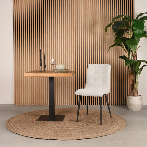 LABEL51 Eetkamerstoel Sam - Champagne - Zithoogte 46cm - Set van 2 - vtwonen shop