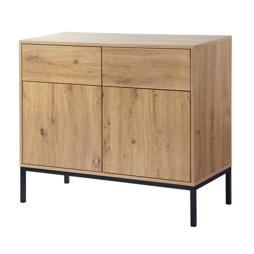 Calicosy - LENNY Dressoir 2 deuren - Eiken - 40x90x80 cm