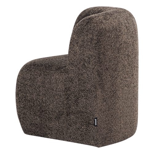 WOOOD eetbank hoek met rugleuning Mojo Base - Wollig - Bruin - 83x80x80