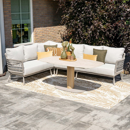 Garden Impressions Loungeset Maud hoek 4-delig - taupe