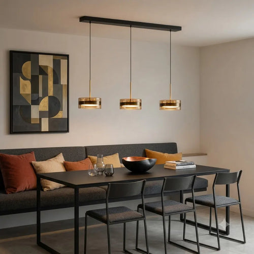 Highlight hanglamp Enzo - 3 lichts - 95  x 160   cm - zwart