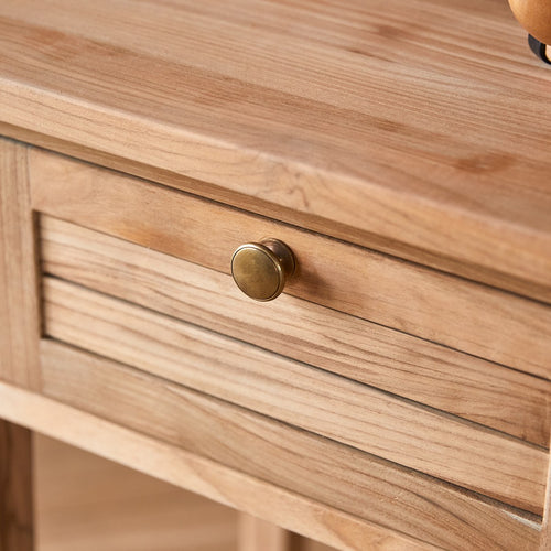 Tikamoon Suzette - Nachtkastje voor kinderen van massief teakhout - Lichtbruin - vtwonen shop