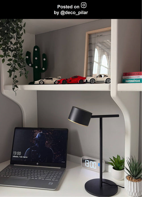 Lucide tafellamp GIAN - Geïntegreerde LED - Zwart