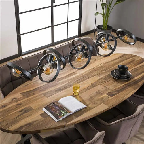 Ylumen hanglamp Hover - 8 lichts - 160  x 150   cm - zwart - vtwonen shop