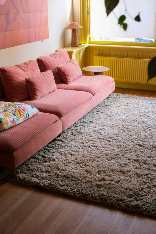 Interieur05 vloerkleed Pilo - hoogpolig - groen/beige - 200 x 290 cm
