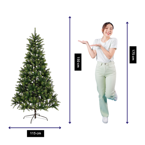 Black Box Trees Nagoya Kunstkerstboom - Kunst Kerstboom H150 x Ø91 cm - Groen