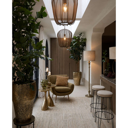 Light & Living vloerlamp Cebu - brons - Ø26cm