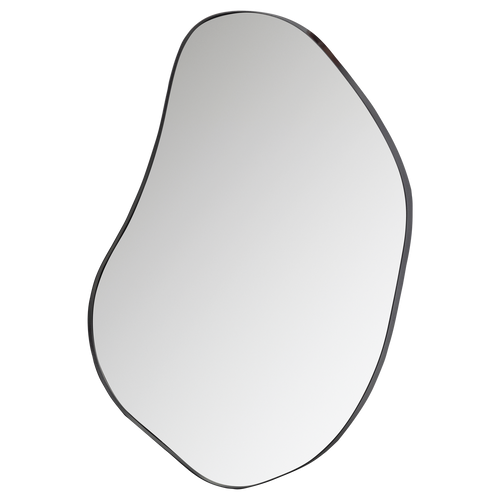 WOOOD organische spiegel Romee - Metaal - Zwart - 100x70x4