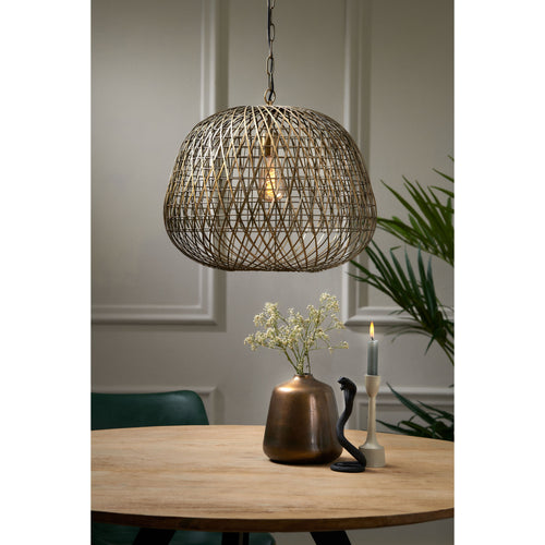 Light & Living hanglamp Alwina - brons - Ø50cm - vtwonen shop