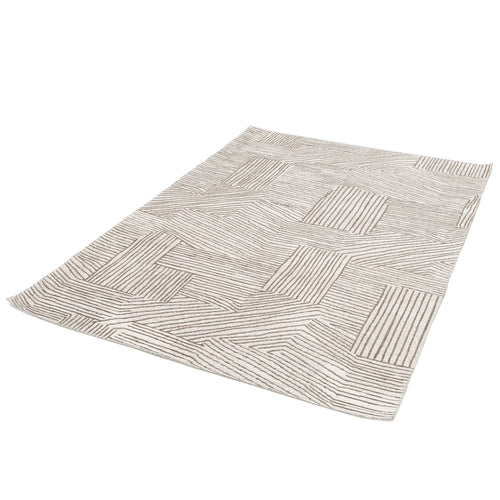 AFK Living vloerkleed Edgar - voor binnen en buiten - grijs - 120 x 170 cm