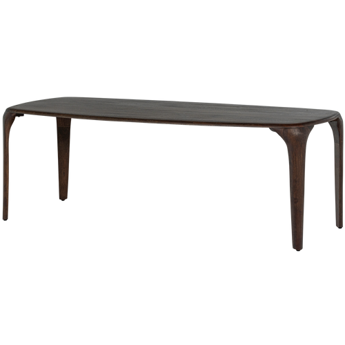 WOOOD eettafel Fiore - Mango Hout - Walnoot - 76x230x95