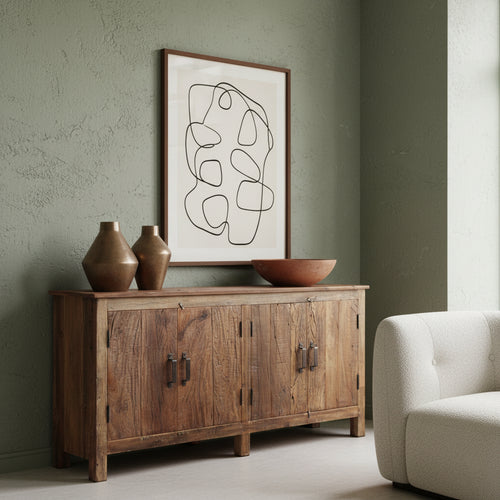 Raw Materials Farmwood dressoir - FSC-gerecycled hout - 172x39x80 cm