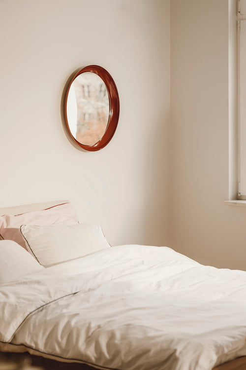 noo.ma ALLO Wandspiegel - Auburn Red - vtwonen shop