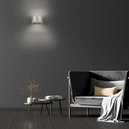 Neuhaus PURE wandlamp Clipse - 2 lichts - 19.7  x 8   cm - mat chroom
