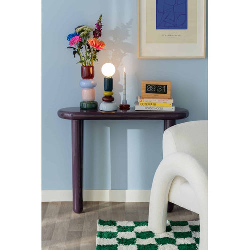 Leitmotiv bijzettafel Cadiz - paars - 95x30x76cm