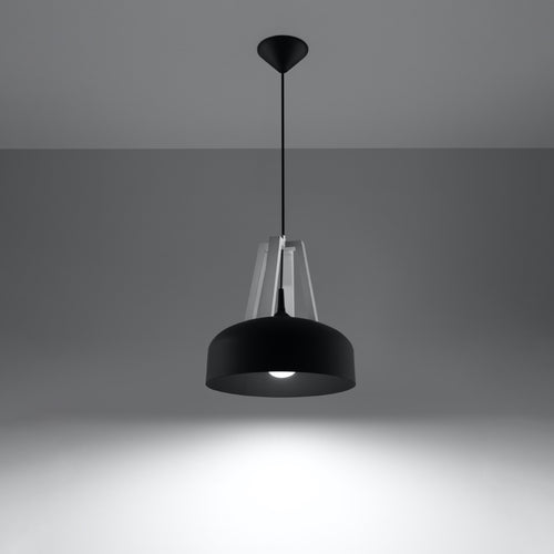 Sollux Lighting Hanglamp CASCO zwart/wit - 30x30x85cm