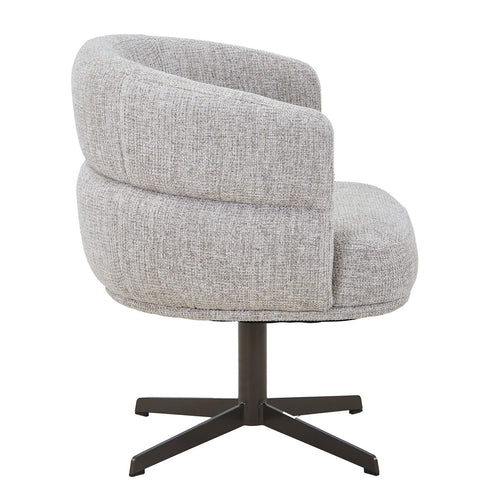 DÉJA Living Eetkamerstoel Coria - Beige/Brons - Draaibaar - Set van 2