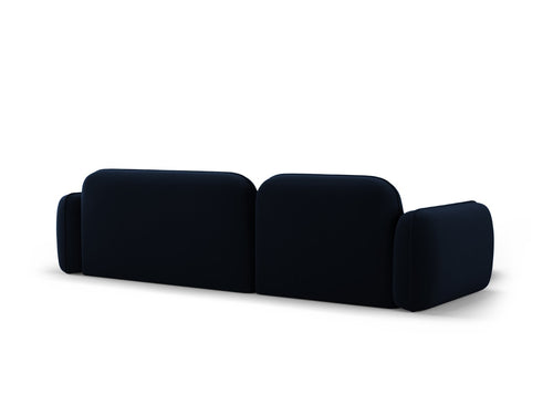 Cosmopolitan Design Modulaire hoekbank links Sydney 4-zits, flueel, koningsblauw - 165x275x70cm
