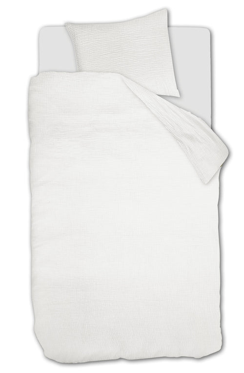 vtwonen Dekbedovertrek Gentle Embrace - 140 x 200/220 cm - Wit
