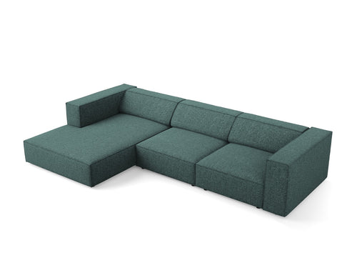 Cosmopolitan Design linker hoekbank Arendal 4-zits, chenille, olie - 166x284x70cm