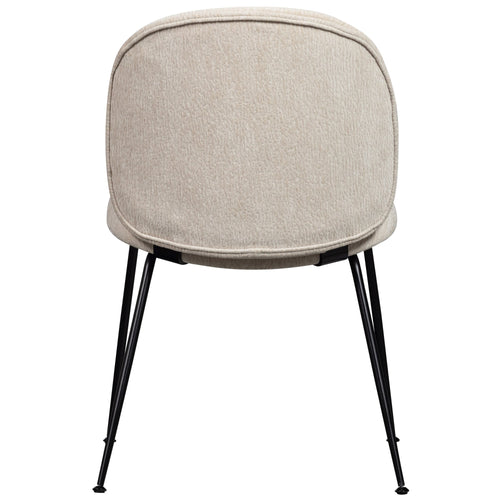 WOOOD eetkamerstoelen Manuel - Polyester - Zand - Set van 2 - vtwonen shop