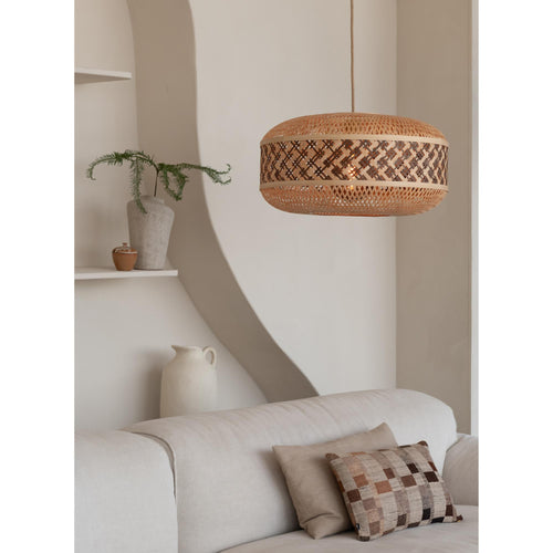 GOOD&MOJO hanglamp LANGKAWI - bruin - Ø50cm - vtwonen shop