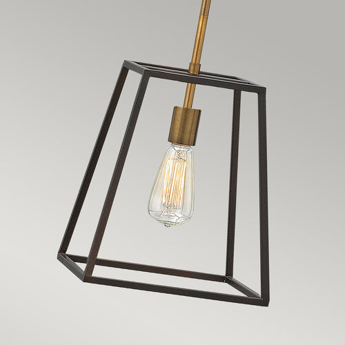 Elstead Fulton - 1-lichts plafondlamp brons, E27