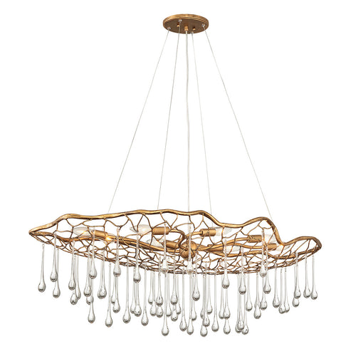 Laguna Lisa McDennon by Hinkley 8-lichts hanglamp gepolijst goud