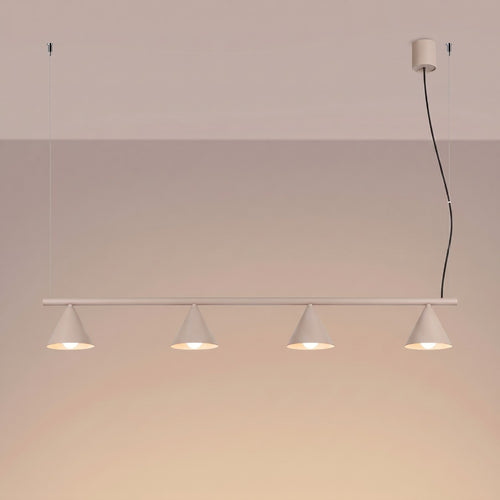 Sollux Lighting Kroonluchter NOX 4L taupe - 122x14x215cm