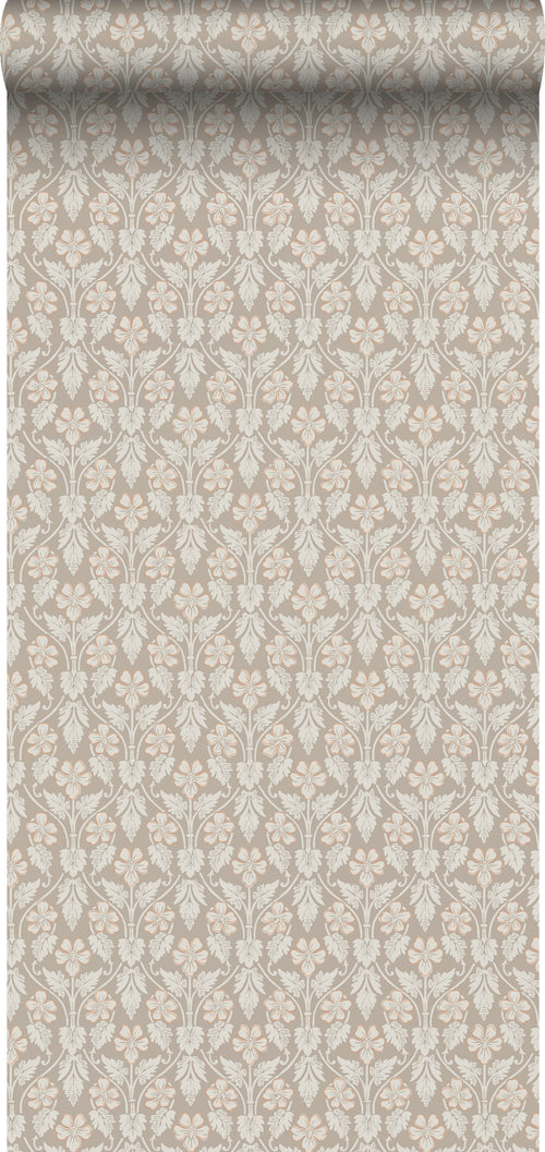 Borastapeter behang bloemen beige - 53 cm x 10.05 m - 660074 - vtwonen shop