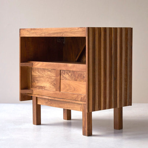 Tikamoon Badkamermeubel van mangohout 80 cm - Donkerbruin - vtwonen shop