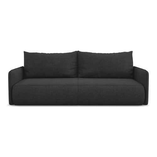 LaMiaSofa 3-zits slaapbank Palermo - chenille stof - antraciet - 216x105x86