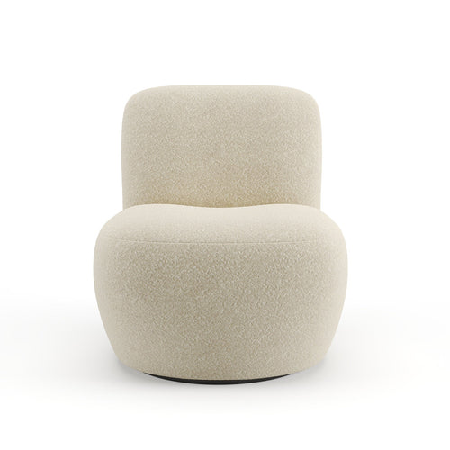 Sia Home - Fauteuil JENA - Bouclette stof - Beige - 64cm - vtwonen shop