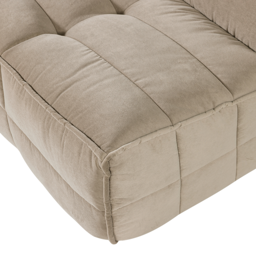 vtwonen 3-zits element Cluster - Velvet - Zacht Beige - 81x204x91