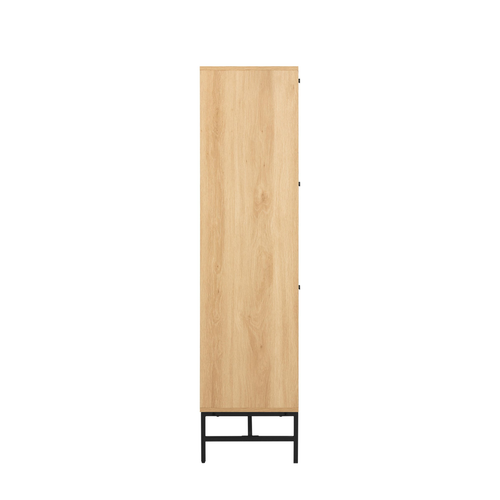 Rebellenclub Schoenenkast Risley - 99 x 140 cm - Licht Eiken