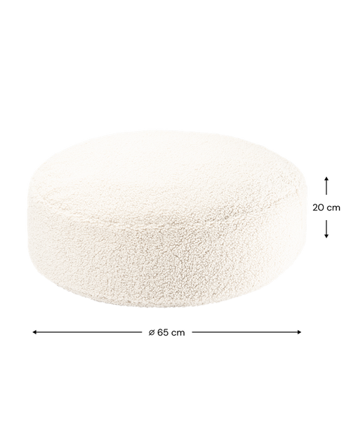 Wigiwama Poef - Roomwit - vtwonen shop