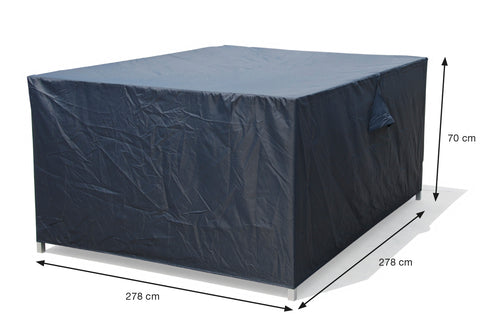 Coverit lounge-diningset hoes - 278x278xH70 cm
