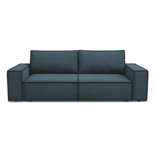 LaMiaSofa 3-zits slaapbank Livorno - textuurstof - jeans - 255x105x85
