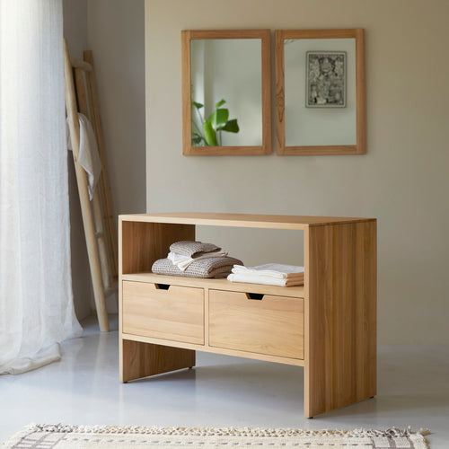 Tikamoon Opbergmeubel in massief teak 110 cm - Naturel