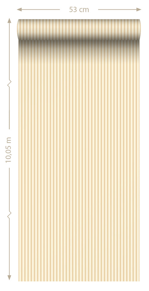 Sanders & Sanders behang strepen geel - 0.53 x 10.05 m - 935384