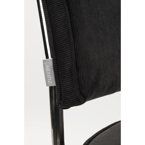 Zuiver Ridge Rib Eetkamerstoelen  Zwart - Set van 2 - vtwonen shop